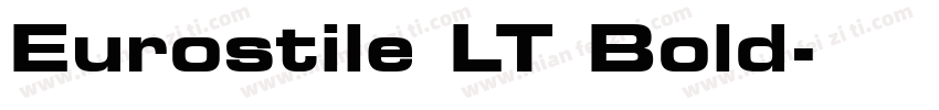 Eurostile LT Bold字体转换